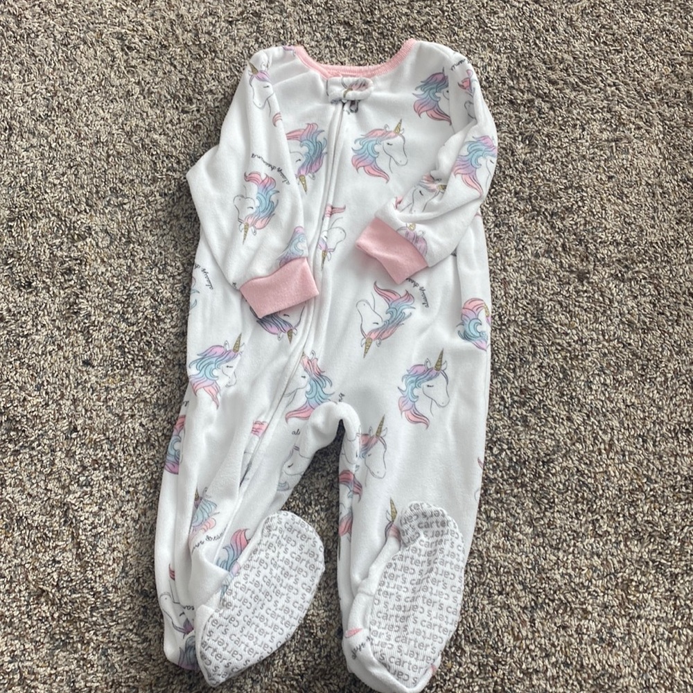 Carters Fleece Unicorn Zipper Sleeper